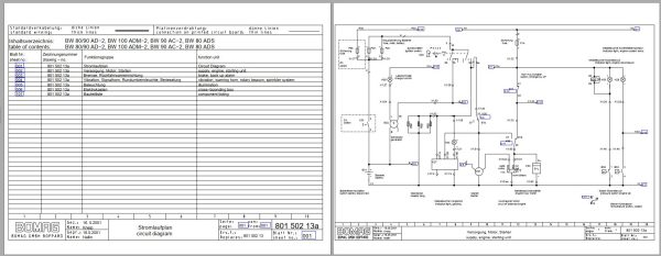 Bomag Combination Rollers 2023 Electric Hydraulic Schematics 2