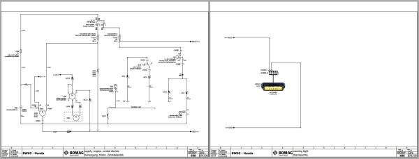 Bomag Double Drum Vibratory Roller 2023 Electric Hydraulic Schematics 2