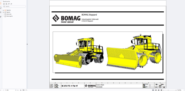 Bomag Refuse Compactor 2023 Electric Hydraulic Schematics 1