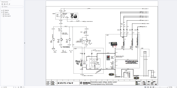 Bomag Refuse Compactor 2023 Electric Hydraulic Schematics 3