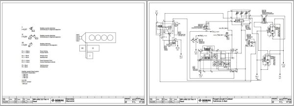 Bomag Road Milling Machine 2023 Electric Hydraulic Pneumatic Schematics 4