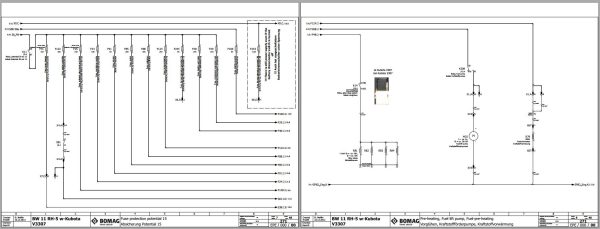 Bomag Rubber Tyred Rollers 2023 Electric Hydraulic Pneumatic Schematics 2