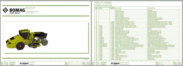 Bomag Soil Stabilizer Asphalt Recycler 2023 Electric Hydraulic Pneumatic Schematics 1