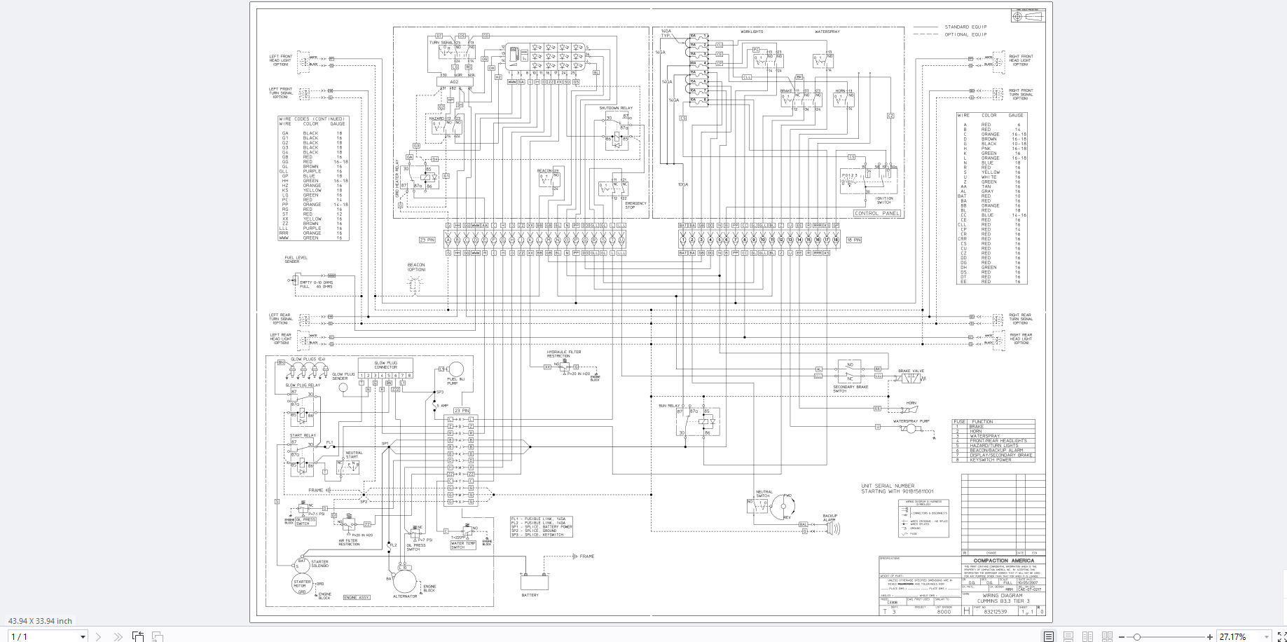 Bomag Static Rollers 2023 Electric Hydraulic Schematics 1