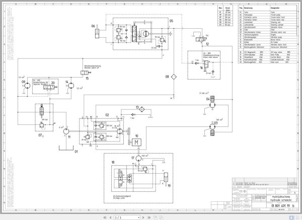 Bomag Tandem Vibratory Roller 2023 Electric Hydraulic Schematics 1