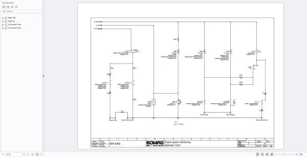 Bomag Towed Vibratory Rollers 2023 Electric Circuit Diagrams 3