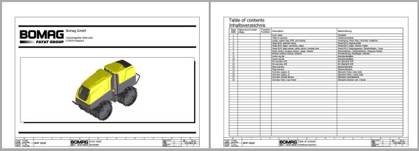 Bomag Trench Compactor 2023 Electric Hydraulic Schematics 1