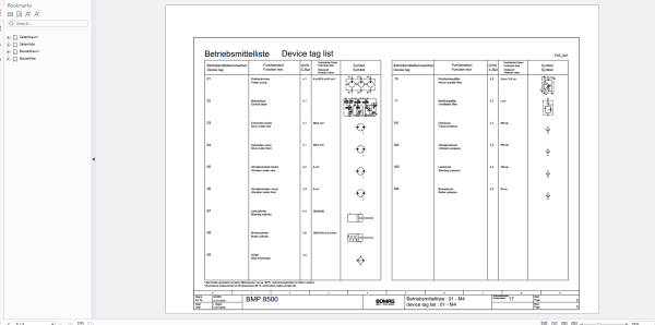 Bomag Trench Compactor 2023 Electric Hydraulic Schematics 1
