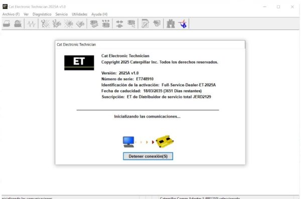 CAT ET 2025A Remote Install and license