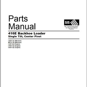 Caterpillar Backhoe Loader 416E Parts Manual SEBP3706 30 1