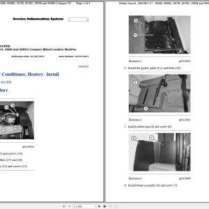 Caterpillar Compact Wheel Loader 908H2 JRD Operators Service Manual Schematics 1