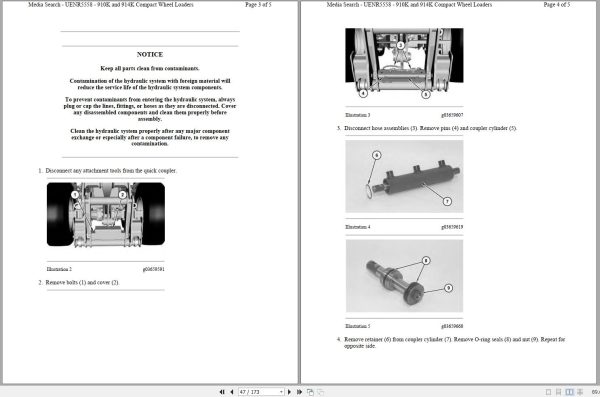 Caterpillar Compact Wheel Loader 910K AY4 Operators Service Manual Schematics 2