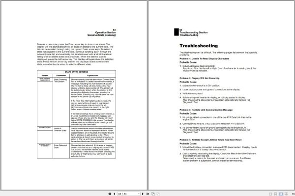 Caterpillar Driver Information Display Owners Manual SEBU6875 05 2