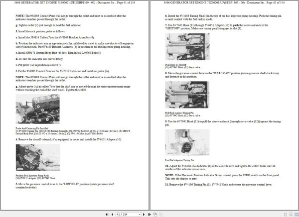 Caterpillar Engine 3406 3406B Testing Adjusting SENR2537 02 2