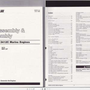 Caterpillar Engine 3408E 3412E Operators Service Manual Electrical Schematics 1