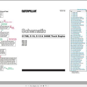 Caterpillar Engine C10 C12 3176B 3406E Electrical Schematic SENR5574 04 1
