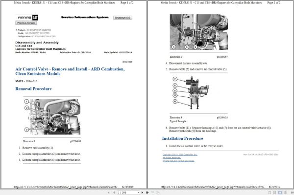 Caterpillar Engine C15 C18 Disassembly Assembly KENR8151 04 1