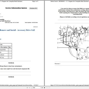 Caterpillar Engine C7.1 Operators Service Manual 1