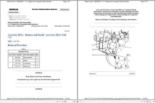 Caterpillar Engine C7.1 Operators Service Manual 1