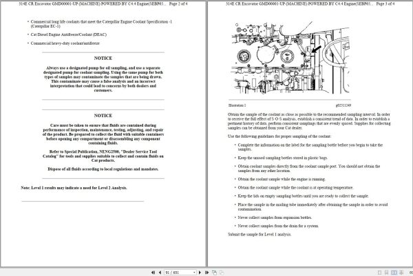 Caterpillar Excavator 314E Operators Maintenance Manual SEBU8585 06 2