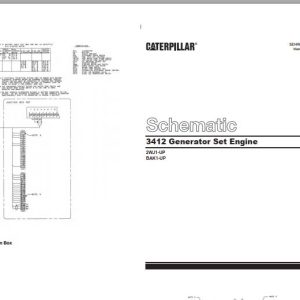 Caterpillar Generator Set Engine 3412 Electrical Schematics SENR6478 01 1