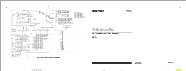 Caterpillar Generator Set Engine 3412 Electrical Schematics SENR6478 01 1