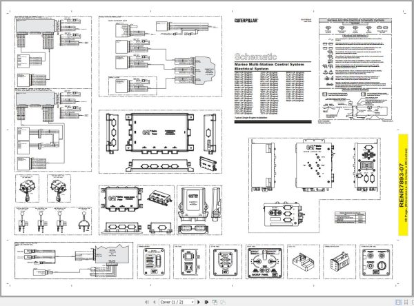 Caterpillar Marine Multi Station Control System Operators Service Manual Schematics 3