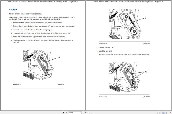 Caterpillar Mulching HM415B HMB Operators Maintenance Service Manual 3