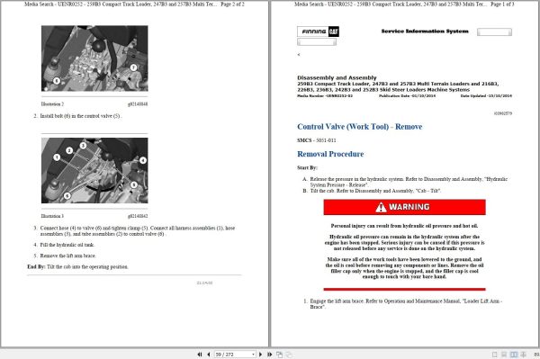 Caterpillar Multi Terrain Loader 247B3 TSL Operators Service Manual Schematics 2