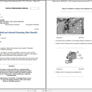 Caterpillar Multi Terrain Loader 297C GCP Operators Service Manual Schematics 1