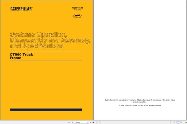 Caterpillar On Highway Truck CT660 TJS Operation Maintenance and Service Manual 3