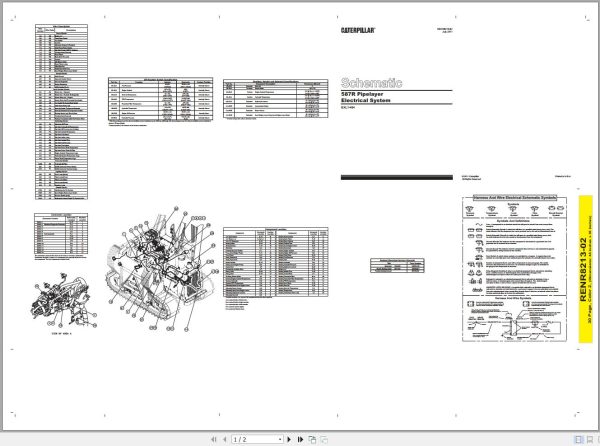 Caterpillar Pipelayer 587R BXL Maintenance Service Manual Schematics 3
