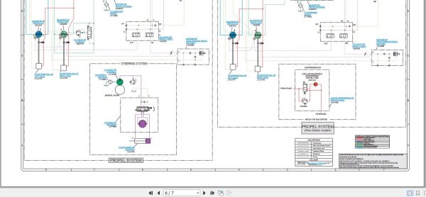 Caterpillar Pneumatic Compactor PS 150B 3XR Operators Service Manual Schematics 5