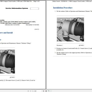Caterpillar Skid Steer Loader 236B3 A9H Operators Service Manual Schematics 1