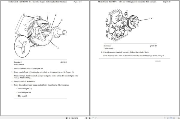 Caterpillar Skid Steer Loader 242B BXM Operators Service Manual Schematics 2