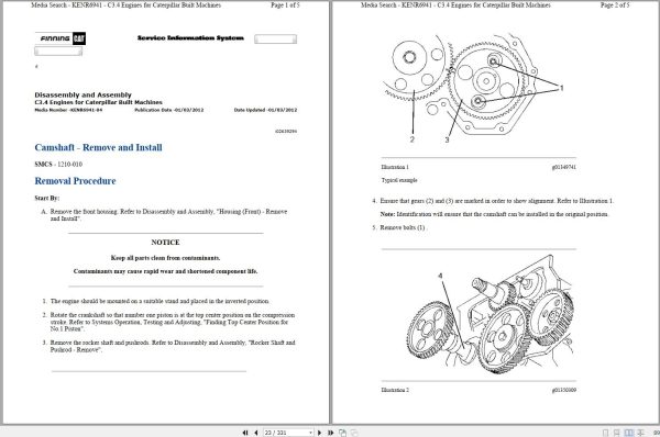 Caterpillar Skid Steer Loader 242B3 SRS Operators Service Manual Schematics 2