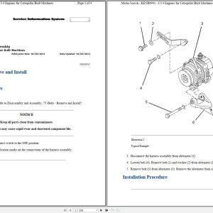 Caterpillar Skid Steer Loader 262C2 SMALL Operators Maintenance Service Manual 1
