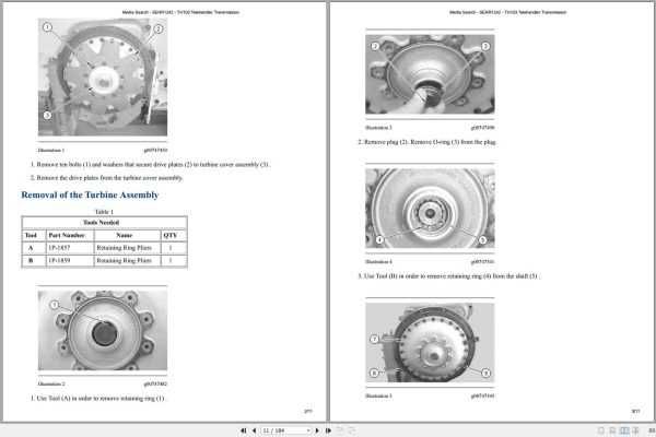 Caterpillar Telehandler TH103 3PN Operators Service Manual Schematics 2