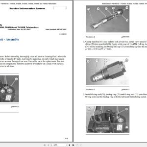 Caterpillar Telehandler TH350B SLD Operators Service Manual Schematics 1