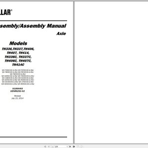 Caterpillar Telehandler TH407C MLH Operators Service Manual Schematics 1