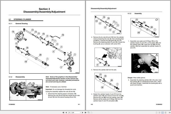 Caterpillar Telehandler TH407C MLH Operators Service Manual Schematics 2