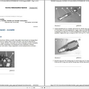 Caterpillar Telehandler TH460B SLF Operators Service Manual Schematics 1
