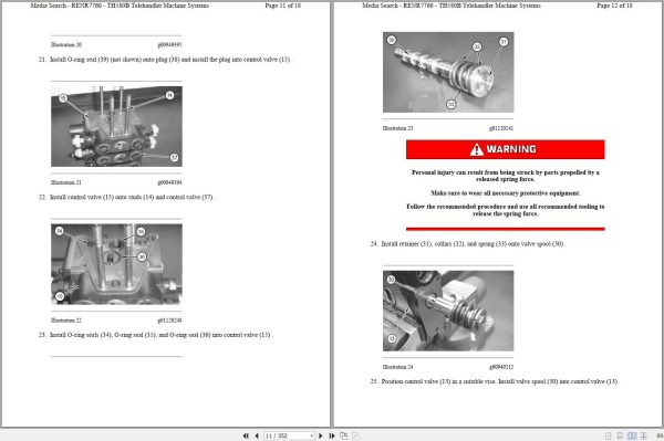 Caterpillar Telehandler TH580B SLH Operators Service Manual Schematics 2