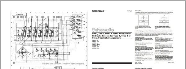 Caterpillar Telehandler TH63 3NN Operators Service Manual Schematics 5