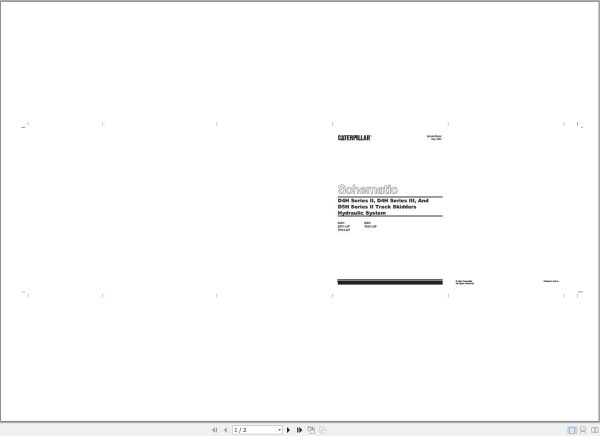 Caterpillar Track Skidder D4HTSK II 8ZF Operators Service Manual Schematics 5