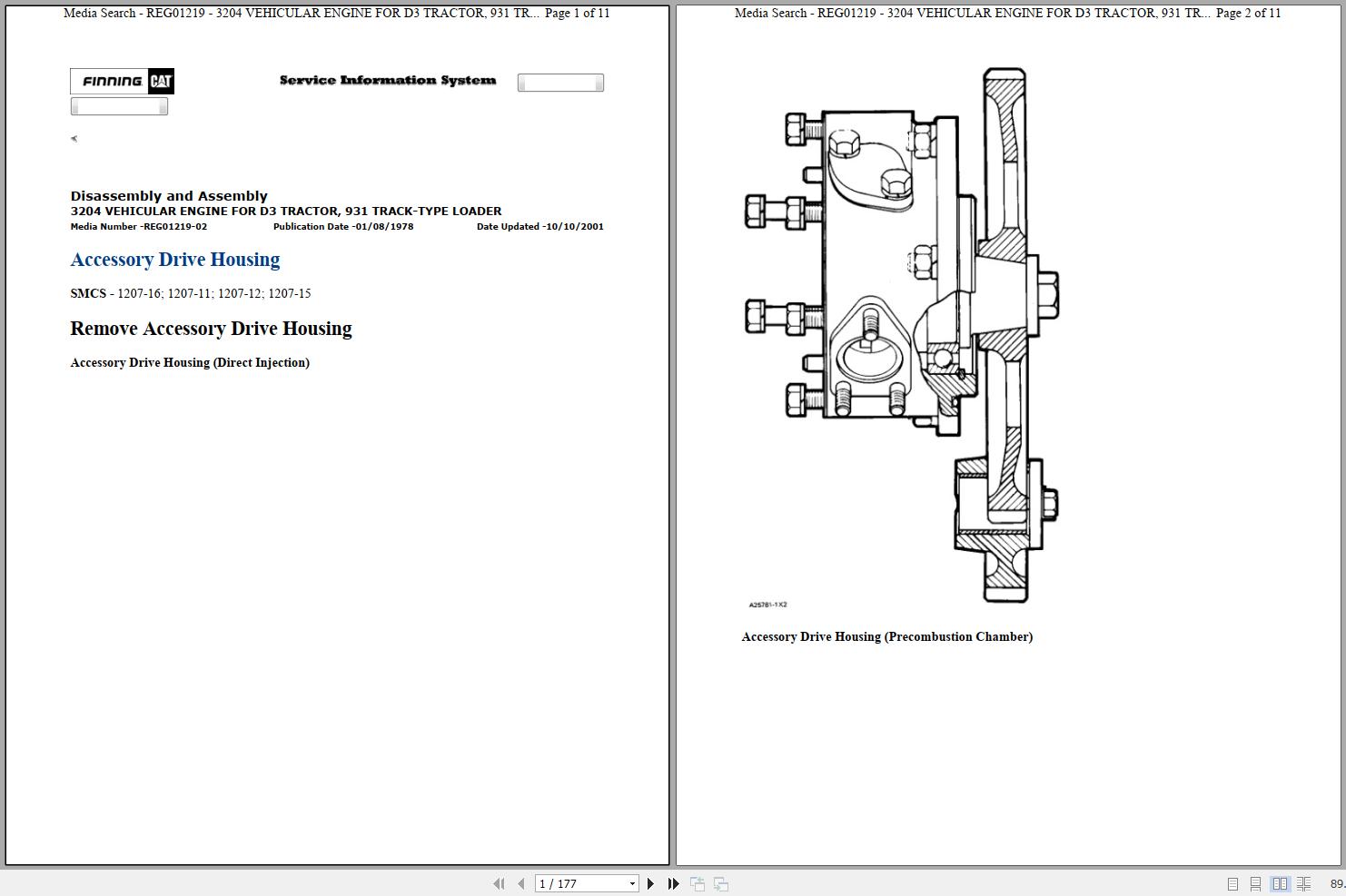 Caterpillar Track Type Loader 931 08N Operators Maintenance Service Manual 1
