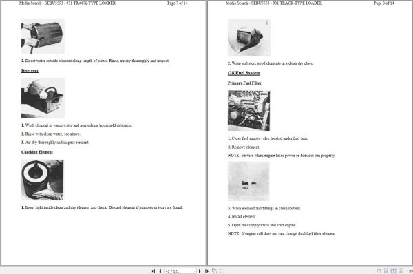 Caterpillar Track Type Loader 931 78U Operators Maintenance Service Manual 4