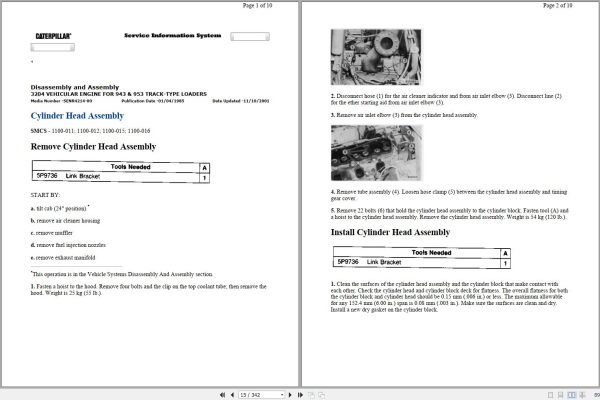 Caterpillar Track Type Loader 943 03Y Operators Service Manual 2