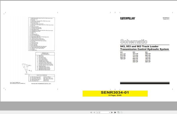 Caterpillar Track Type Loader 943 03Y Operators Service Manual 3