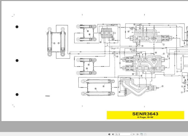 Caterpillar Track Type Loader 963 21Z Operators Service Manual Hydraulic Schematics 4